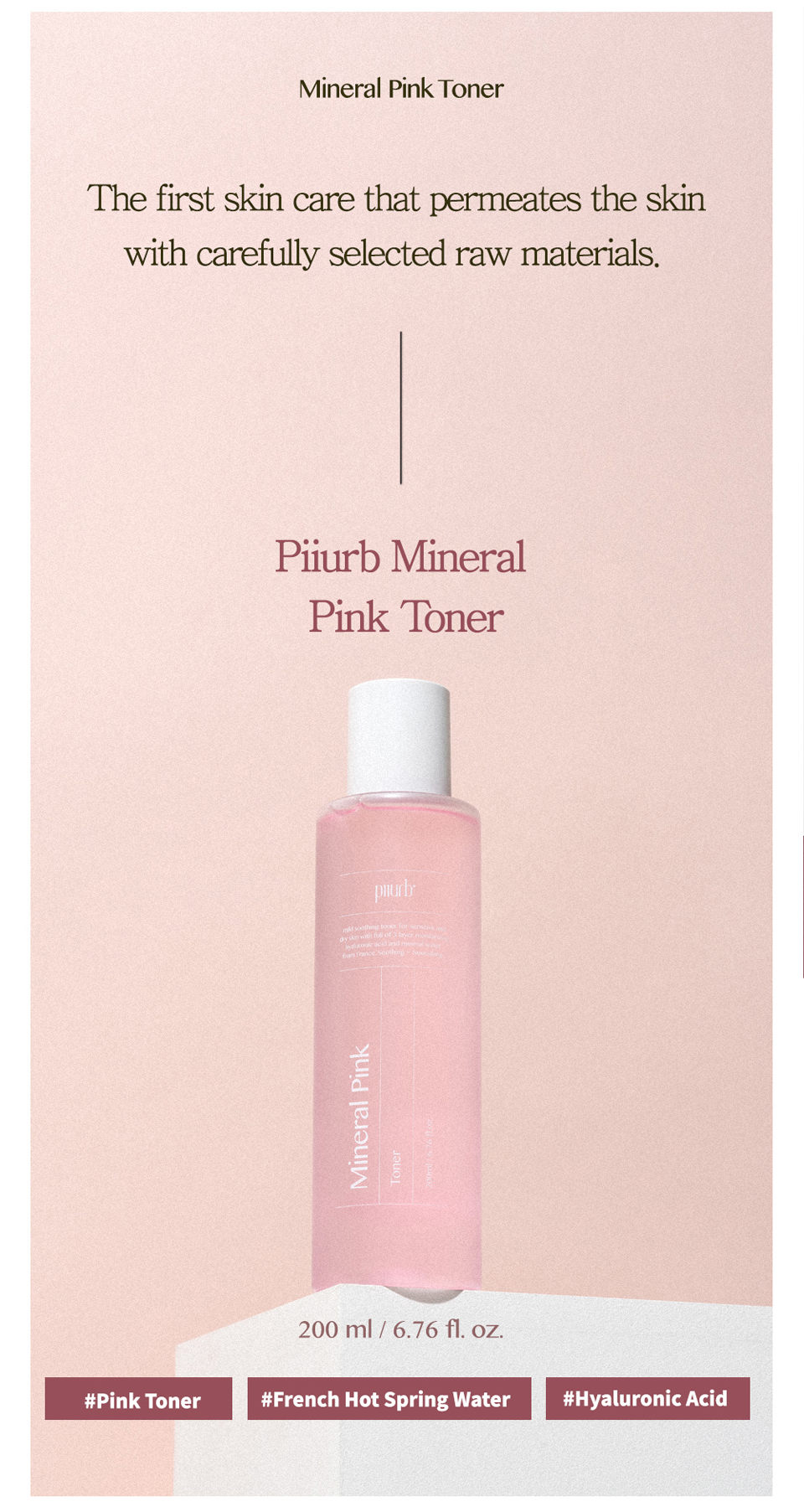 PIIURB - Mineral Pink Toner 200ml